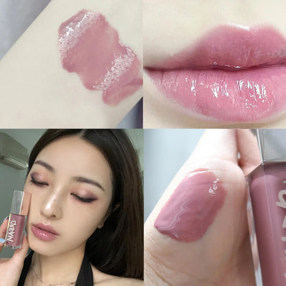 FB Gloss Bomb Cream Color Drip Lip Cream Heat Liquid Lipstick Hydrating Plumping Long Lasting Lip Gloss Lip Makeup for Women 9ml