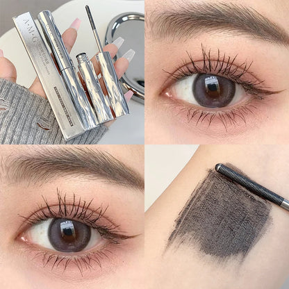 Small Steel Tube Mascara Black Thick Curling Eyelash Extensions Waterproof Long-lasting 4D Eye Lengthening Fast Dry Eyes Makeup