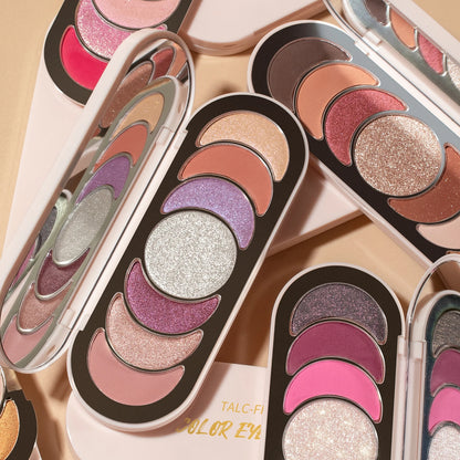 Heci Beauty Ultra-Luxe Talc-Free Pink Romantic Eye shadow  Stunning Shimmer Eye shadow Palette High Quality Makeup