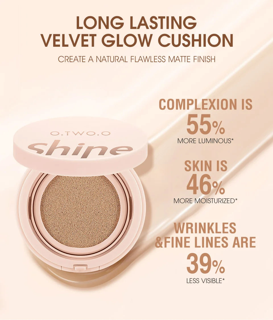 O.TWO.O Air Cushion BB Cream Colors Fuller Coverage Waterproof Long-lasting Concealer Cushion Compact Face Makeup