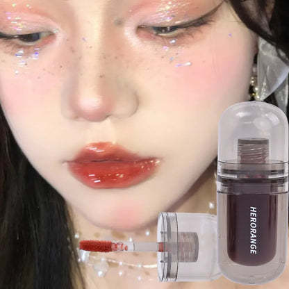 Jelly Moisturizing Liquid Lipstick 6 Color Waterproof Lasting Non-stick Cup Water Glossy Lip Glaze Women Make Up Beauty Cosmetic