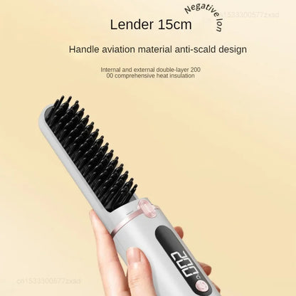 Xiaomi Straight Hair Comb Negative Ion Straightening Without Damaging Hair Temperature Display Anti Scalding Portable Hair Tools