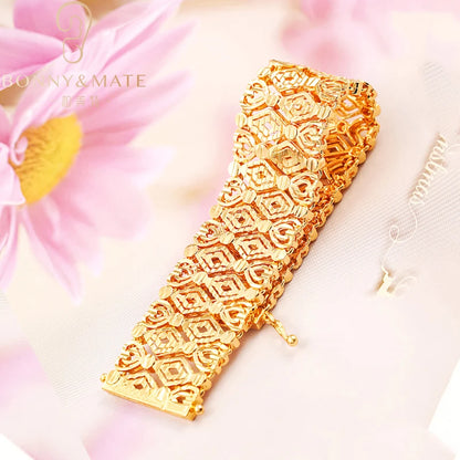 High Quality Woman For Bracelet Luxury Bracelet Fashion Customized 18K Gold Plated Cuban Chain Fashion Jewelry