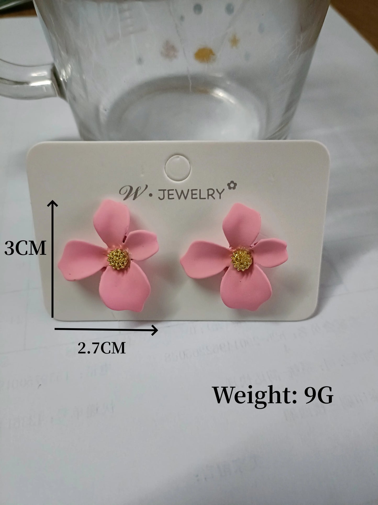 S925 Silver Needle Senior Red Petals Net Red Temperament Cute Small Flower Earrings Female Jewelry Earings Fashion Jewelry