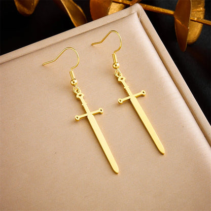 DIEYURO 316L Stainless Steel Snake Flower Round Drop Earrings For Women Fashion 2-Color Ear Jewelry Holiday