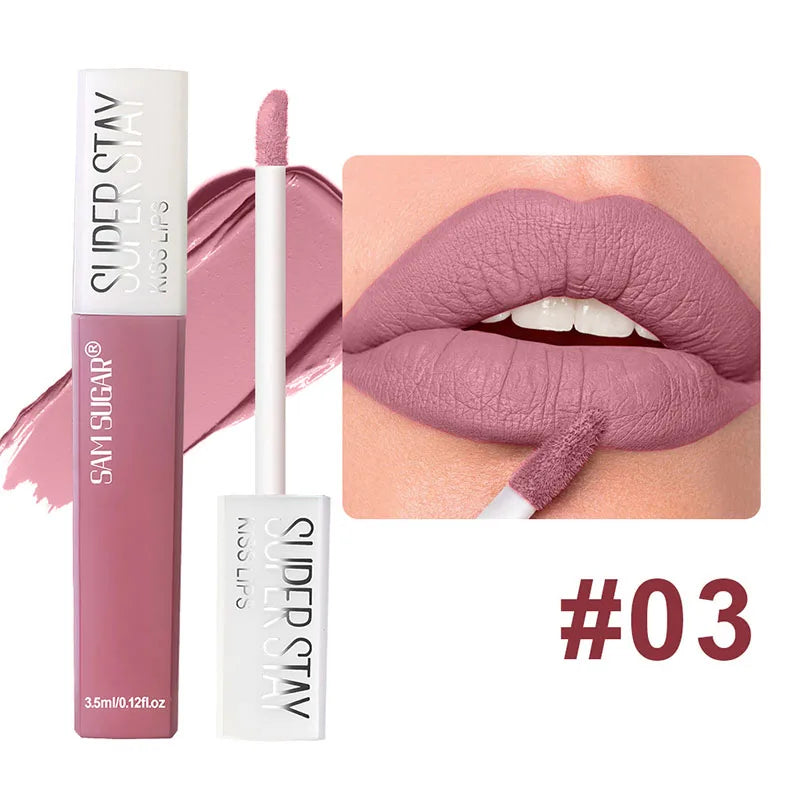 Matte Lipstick Set Lip Gloss Sets 6 PCS Non Stick Cup Stain Makeup Beauty For Women Waterproof Long Lasting Cosmetics