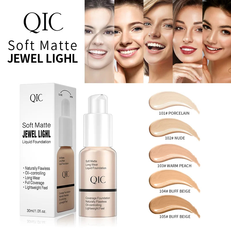 Matte Makeup Foundation Cream Professional Concealing Face Dark Circle Liquid Long-lasting Eye Corrector Cream Primer 30ml