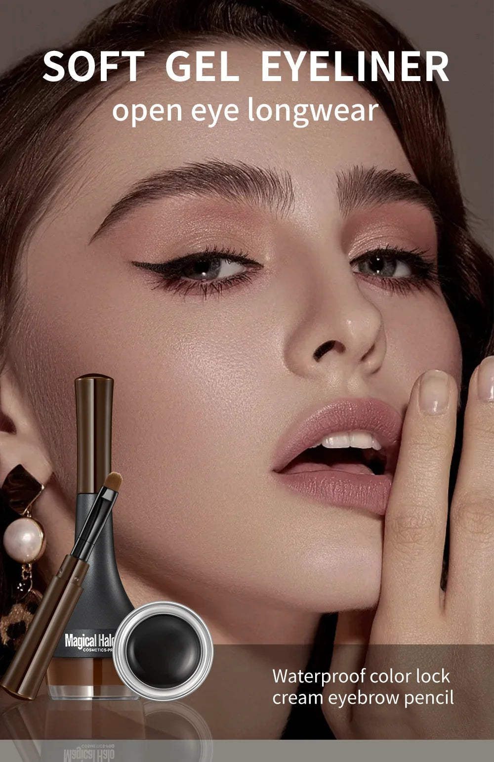 Eyebrow Cream Enhancers Waterproof Long-lasting Air-cushion Dye Brows Gel Tinted Makeup Eyebrow Pomade