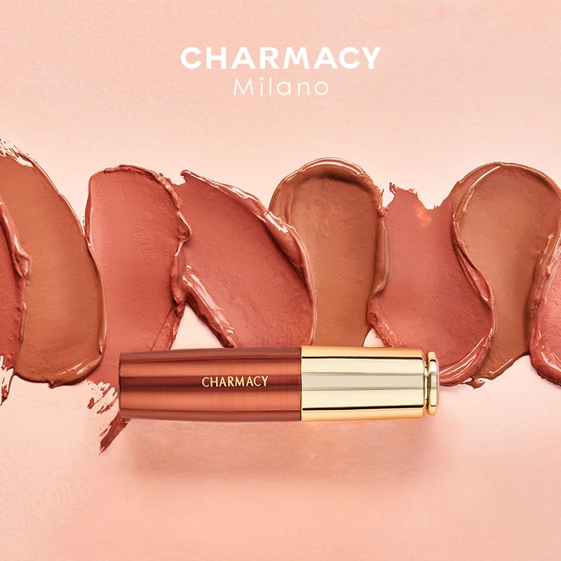 CHARMACY Moisturize Intense Nude Lipstick Luxury Professional Lipsticks Easy to Wear Women Lip Makeup Cosmetic