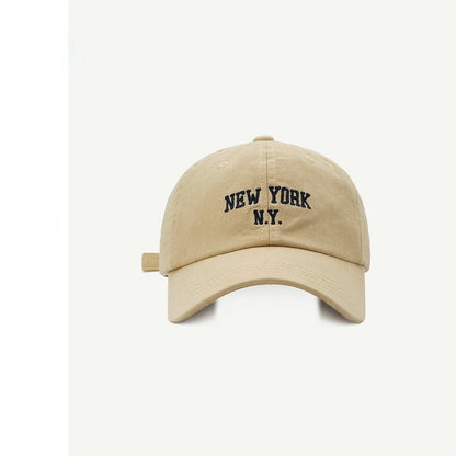 Fashion NEW YORK Letter Cap for Women Men's Baseball Cap Sports Sun Hat Kpop Soft Snapback Retro Hip-Hop Cotton Hats