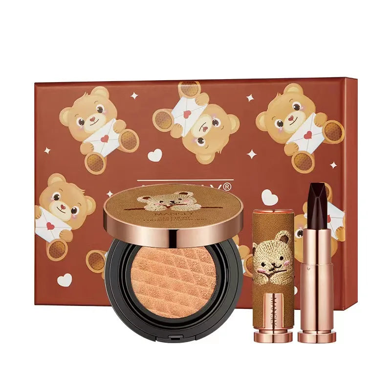 3in1 Velvet Lipstick Set Matte Soft Mist Lipstick Makeup Non-stick Cup Lipstick Non-fading Lips Waterproof Make Up Lipstick