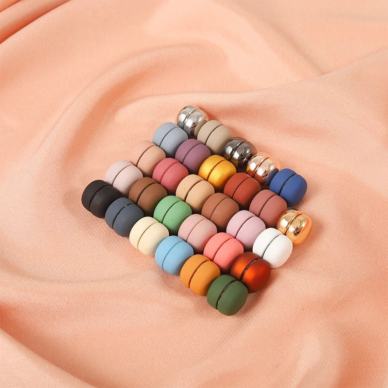 WLP Colorful Magnetic Safe Brooch Pins for Women Scarf No Hole Strong Magnet Metal Plating Metal Accessories