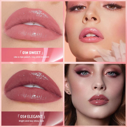 QIBEST Waterproof Lip Gloss Mirror Lipgloss Glaze Moisturizing Water Glossy Lip Gloss Shine Liquid Lipstick Lasting Makeup New