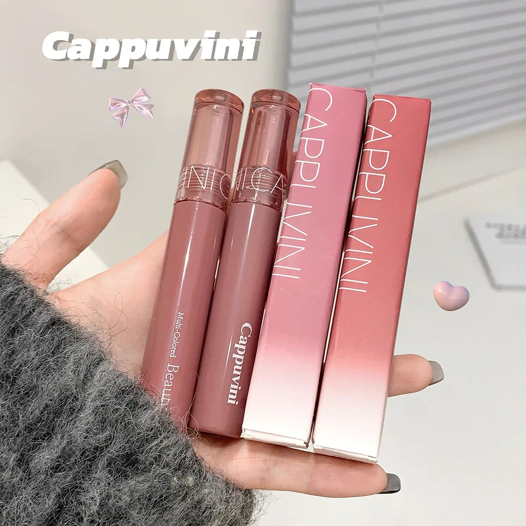 Cappuvini Juice Jelly Lip Gloss Long Lasting Moisturizer Water Light Lipstick Mirror Gloss Lipstick Affordable Makeup
