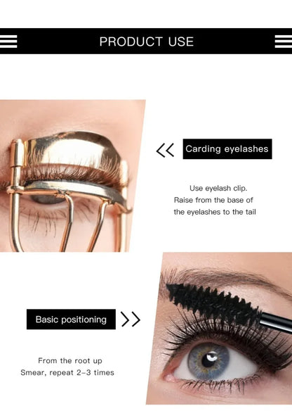 Mascara Volumizing Eyelash Mask Make up Waterproof 4D Mascara Fiber Lengthening Curling Long Eyelashe Extension Volume Makeup