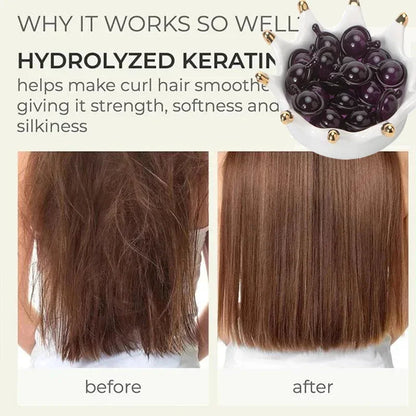 Hair Vitamin Capsule Keratin Oil Repair Hair Rough Frizz Soft Smooth Relieve Damage Deep Moisturizing Shiny Scalp Care Products