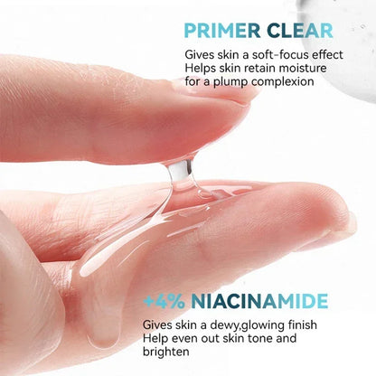 Hydrating Face Primer Makeup Gel Isolation Moisturizing Brightening Invisible Pore Gel-based Facial Makeup Transparent Cream 5ml
