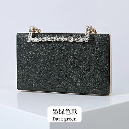 Diamond Party Evening Clutch Bags Small Luxury Cross Body Purses Bride Wedding Wallet With Chain Dinner Handbags For Women