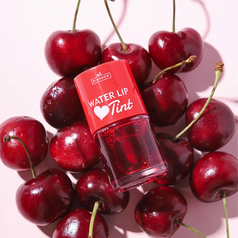 Moisturizing Liquid Lipstick Jelly Lasting Cherry Red Pink Lip Gloss Cherry Juice Mirror Dyeing Lip Gloss Glitter Lip Tint