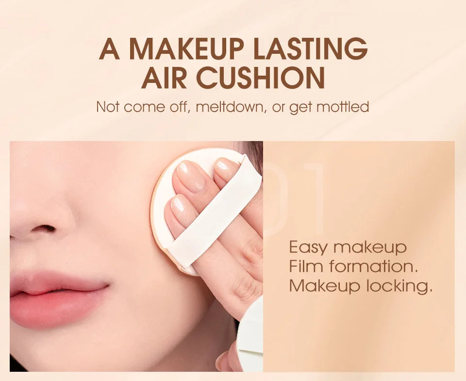 O.TWO.O Air Cushion BB Cream Colors Fuller Coverage Waterproof Long-lasting Concealer Cushion Compact Face Makeup