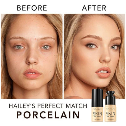 FOCALLURE Face Makeup Set Liquid Foundation Loose Powder Blusher Waterproof Long-lasting Full Coverage Concealer Women Cosmetics