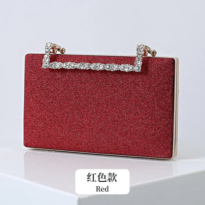 Diamond Party Evening Clutch Bags Small Luxury Cross Body Purses Bride Wedding Wallet With Chain Dinner Handbags For Women