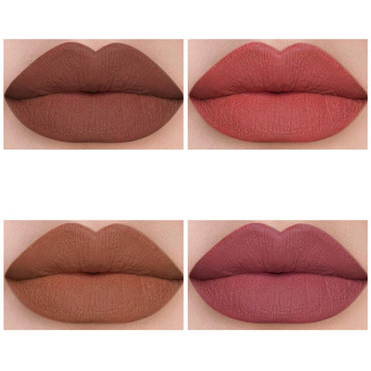 12pcs Waterproof Lip Liner Pencil Set Matte Red Contour Tint Lipstick Long Lasting Non-stick Cup Sexy Red Lip Tint Cosmetics