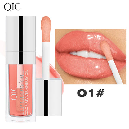 Color Changing Lip Oil Color Change Effect Moisturizing Transparent Plumping Lip Oil Tinted for Lip Care and Dry Lips