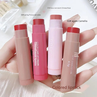 Lip Balm Moisturizing Anti-dry Lip Balm Anti-cracking Lipstick Colored Lip Tint Easy To Carry Makeup Lip Care Cosmetics