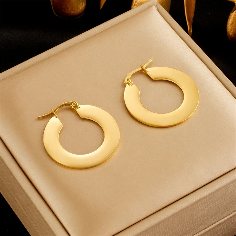 DIEYURO 316L Stainless Steel Heart Butterfly Leaf Drop Earrings For Women Girl Fashion Anti-rust Ear Jewelry