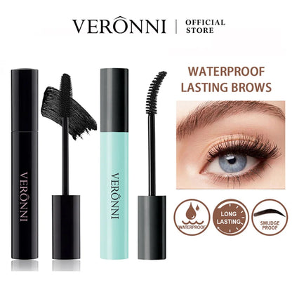 VERONNI 3D Waterproof Mascara No Clumping Easy to Apply & Smudge-Proof Voluminous Mascara Long-Lasting Eye Makeup Cosmetics