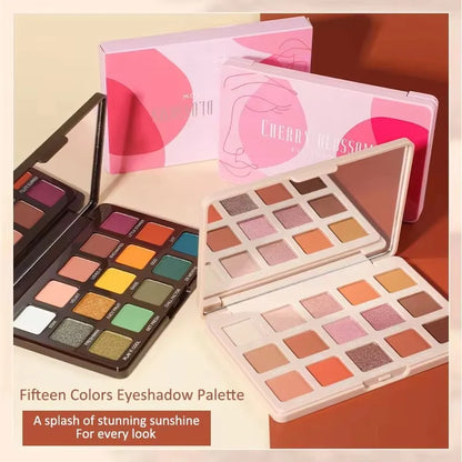 15 Colors Eyeshadow Palette Matte Glitter Eye Shadow Pallet Shiny Long Lasting EyeShadow Eyes Make Up Palette Cosmetics.