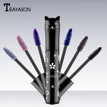 Waterproof Fast Dry Mascara Curls Extension Non-smudge Mascara Blue Pink Purple Black White Coffee Ink Mascara