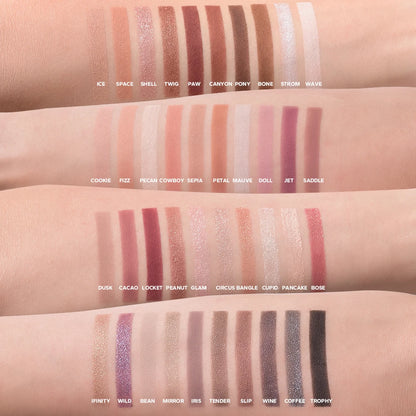 40 Color Eyeshadow Palette, Earth Color Smokey Punk Eyeshadow Powder, Matte & Shimmer & Pearly High Pigmented Eye Cosmetics