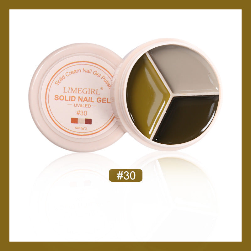 Cream Nail Polish Eye Shadow Bag