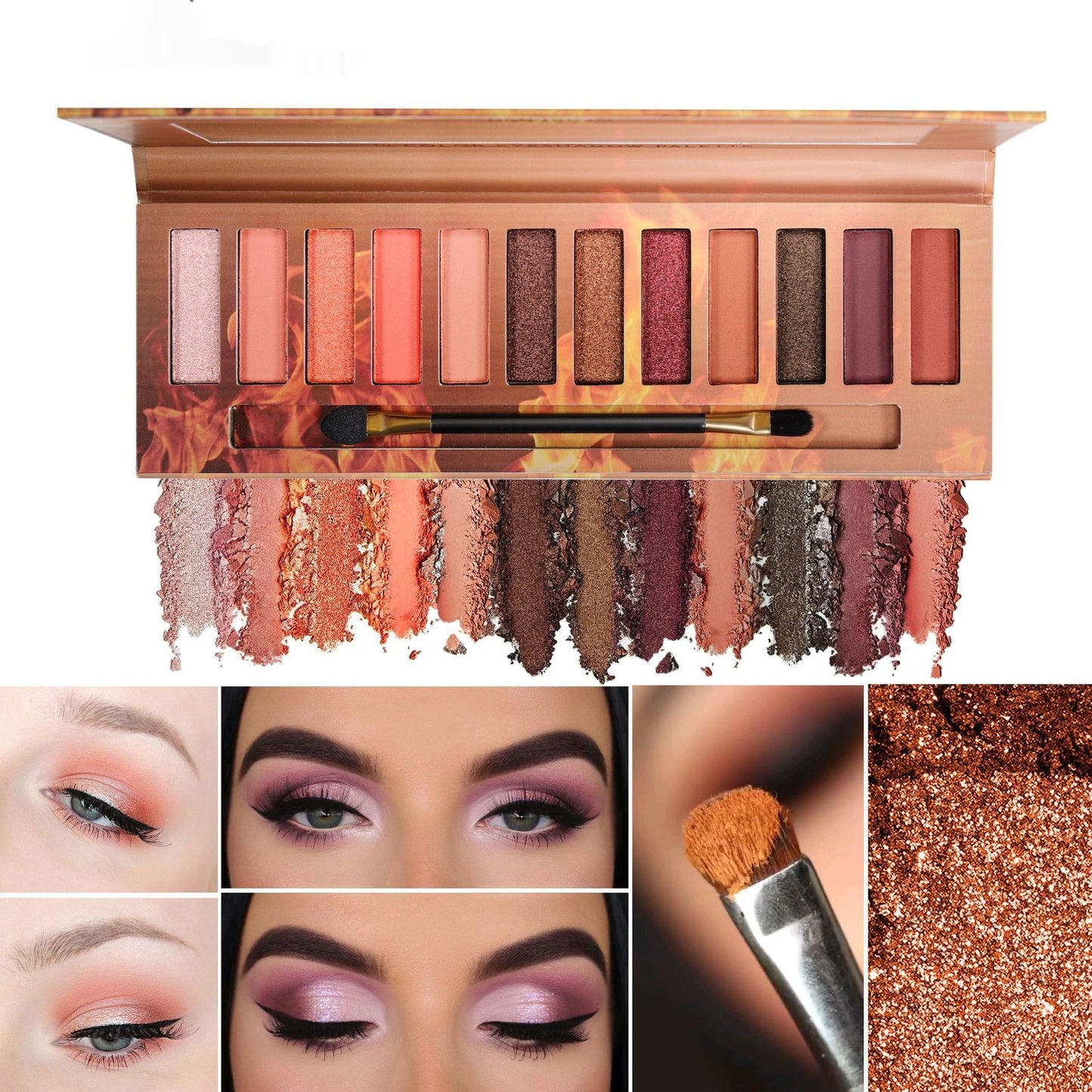 Flame Eye Shadow Earth Color Pearlescent